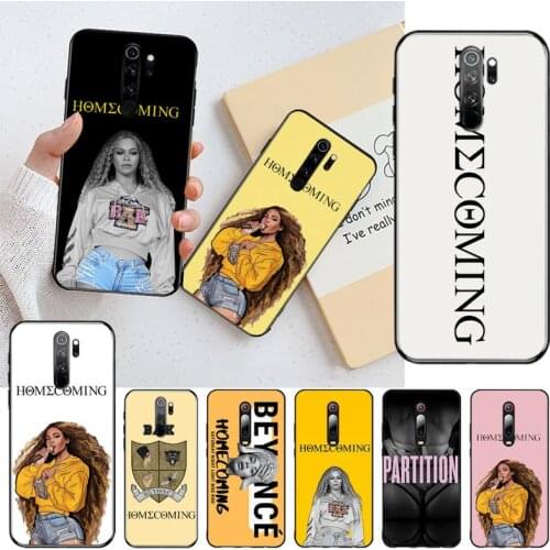 CUTEWANAN Beyonce Homecoming DIY Painted Bling Phone Case for Redmi 8A Note 9 8 8T 7 6 6A 5 Go Pro Redmi 9 K20