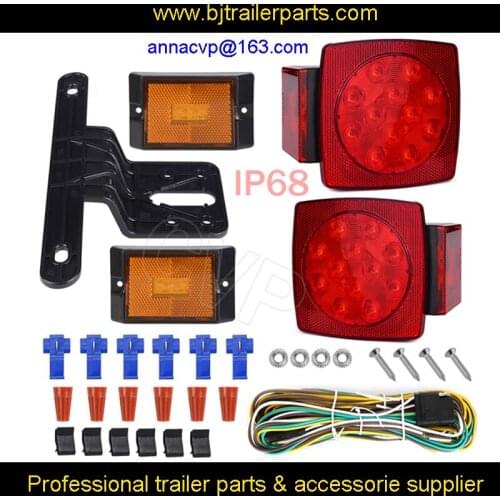 CVP DOT compliant trailer light kit LED submersible 12V boat marine towing RV Brake turn tail lights lamps sets