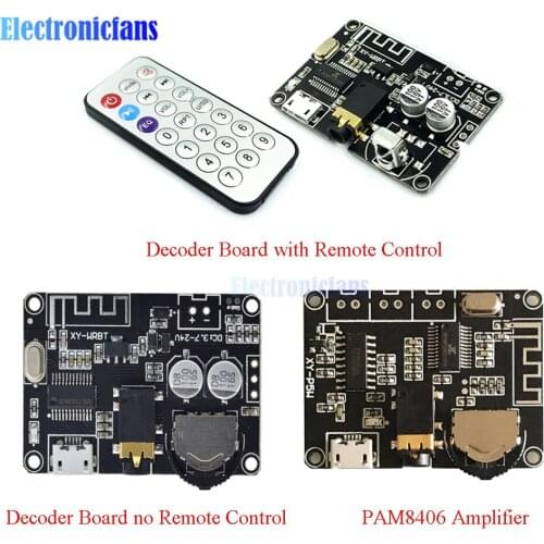 DC 3.7-5V Stereo Bluetooth 5.0 Audio Receiver Amplifier MP3 Lossless Decoder Board Wireless Music Module with Remote Control