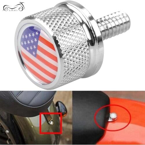 Chrome Aluminum Rear Fender Seat Bolt Screw Kit For Harley Road King FLHR Iron 883 XL883N Heritage Springer FLSTS Fatboy FLSTF
