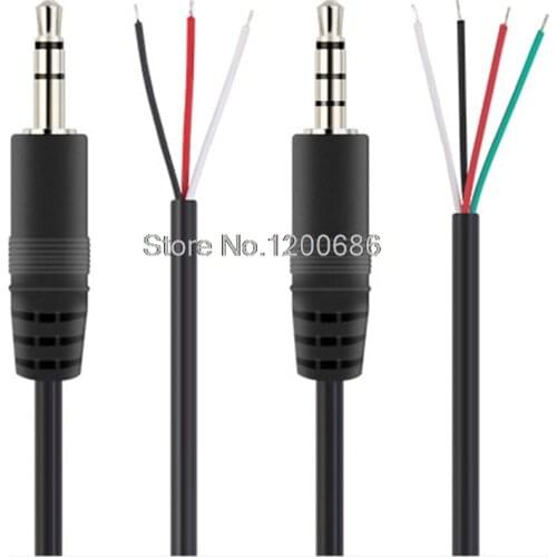 3.5 AUX Cable Jack 3.5mm Audio Cable 3.5 mm Jack Speaker Cable AUX DC Power Pigtail Cable Wire 30CM