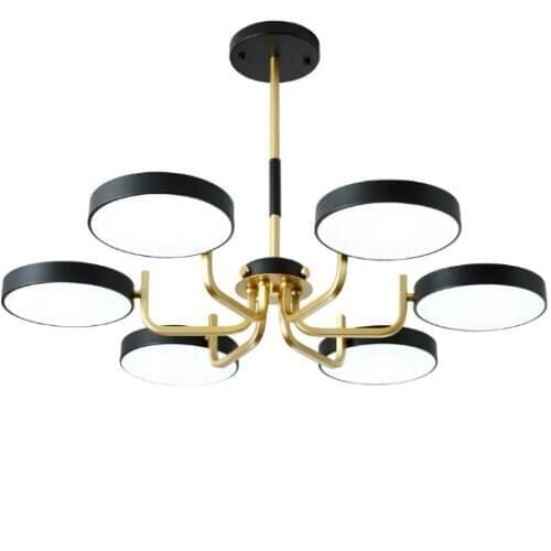 Post-modern macaron living room lamp Home bedroom clothing store decoration lamp Creative minimalist Nordic study room chandelie