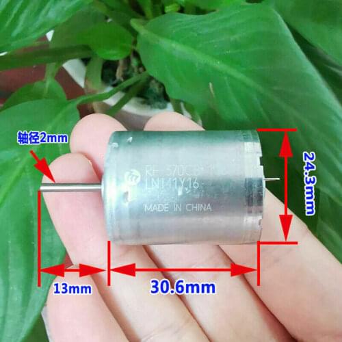 MABUCHI RF-370CB-10800 Motor DC 12V-24V 5200RPM Large Torque Carbon Brush Mute Motor Low Noise
