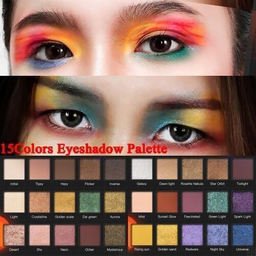 Beauty Glazed Eyeshadow Palette Colorful Eye Shadow Palette Glitter Highlighter Shimmer Make Up Pigment Matte Eye Shadow Pallete