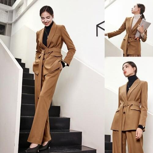 Latest Fashion Women Blazer Peaked Lapel Lace Up Vintage Suits Loose Office Lady Retro Daily Casul Business Wear Jacket