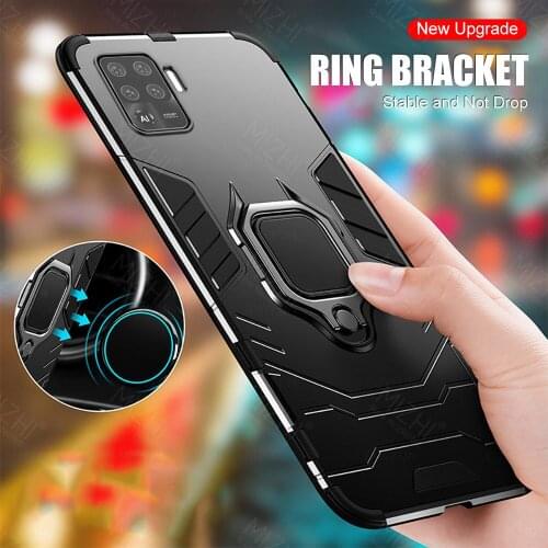 Shockproof armor case For oppo reno5 lite case For oppo reno 5 lite 5lite reno5lite stand magnetic car ring phone cover coque
