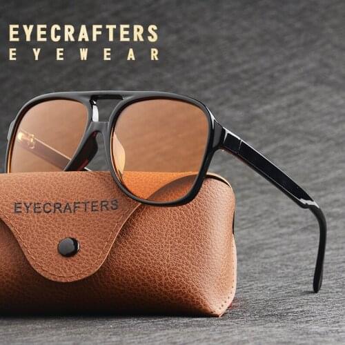 EYECRAFTERS 2021 New Women Men Square Polarized Sunglasses Fashion Sun Glasses High Quality UV400 Gradient Driving Eyewear