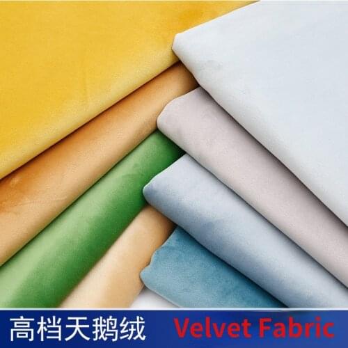 148cmx50cm Solid Color Thicken Velvet Fabrics Dutch Velvet Sofa Pillow Curtain Tablecloth Plush Fabrics DIY Apparel Fabric