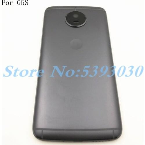 Top Quality Metal For Motorola Moto G5S XT1793 XT1794 Battery Back Cover With Logo+Camera Lens