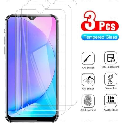 3Pcs Protective Tempered Glass On The For Vivo Y1s Screen Protector For Vivo Y11 2019 Y 12 Y 15 Y 17 Phone Protection Cover Film