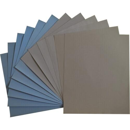 Grit 1500 2000 2500 3000 5000 7000 High Precision Polishing Sanding Wet/dry Abrasive Sandpaper Sheets - Germany, Pack of 12