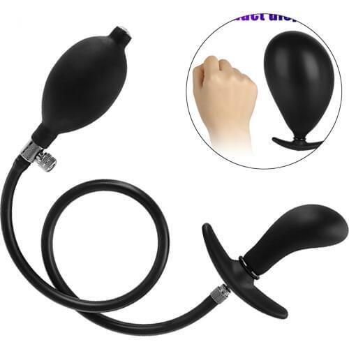 10 Speeds G spot Vibrator Silicone Inflatable Big Butt Plug Huge Anus Dildo Vibrator Pump Expandable Anal expander Adult Toys