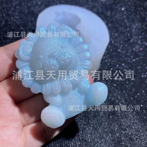 8.5*7*3.5CM DIY Sugar Craft Cake Vintage Petal Lion Cake Silicone Mold Fondant Mold Cake Decorating Tools Gum Paste Mold