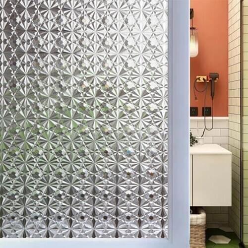 3D ice star pattern static retro decoration bathroom bathroom frosted glass film window anti-peep and UV sticker