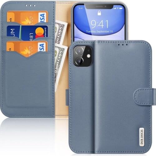 For Apple iPhone 11 Case 6.1 inch Premium Genuine Flip PU Leather Case for iPhone11 A2221 A2111 Wallet Cover With Card Slot