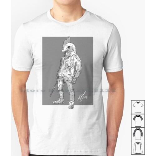 Hotline Miami T Shirt 100% Cotton Richard Cool Video Games Comic Style Rad Amazing Fan Art Fanart Hotline Miami Devolver