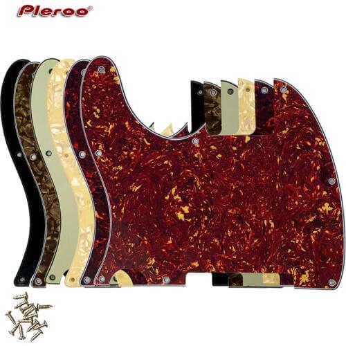 Pleroo Guitar Parts - For US Standard 8 Screw Holes 62 Year Tele Telecaster Blank Guitar Pickguard Scratch Plate