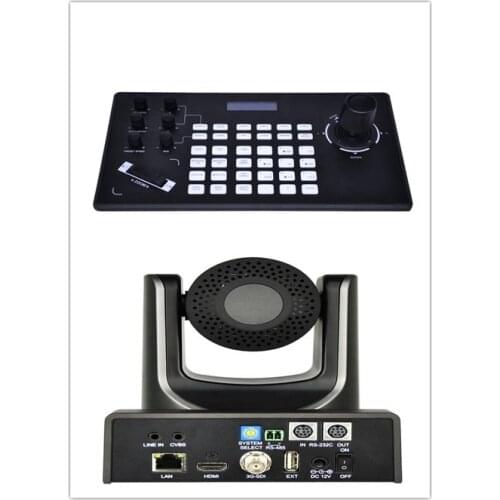 POE hdmi USB 20xoptical zoom NDI video conference camera + high quality keyboard set for selling