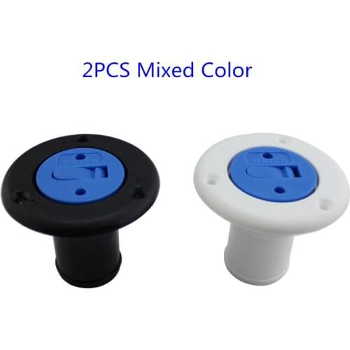 2PCS White And Black Deck Filler Socket Of Water Nylon Plastic 38mm Marine Boat Hardware Water Deck Filler Yacht Caravans