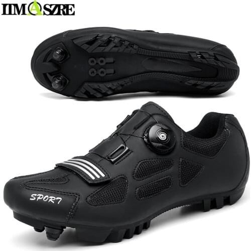 Mountain Bike Sneakers Man Mtb Cycling Shoes Speed Road Bicycle Flat Footwear Spd Triathlon Athletic Racing Biking Cleat Shoes