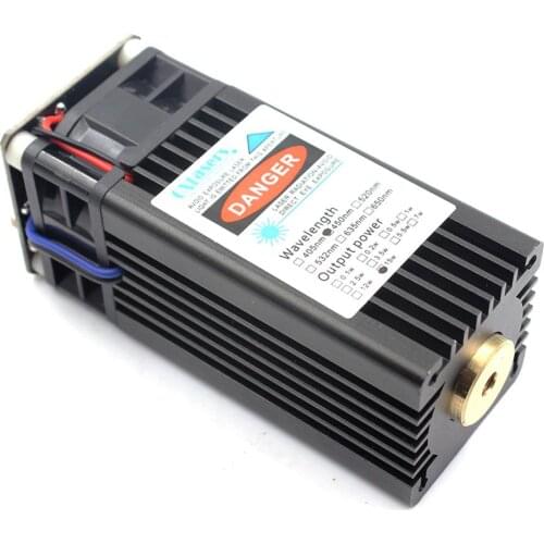 Oxlasers High Power 15W DIY Laser Head TTL 450nm Blue Laser Module for CNC Engraving Cut Plywood and Engrave on Stainless STEEL