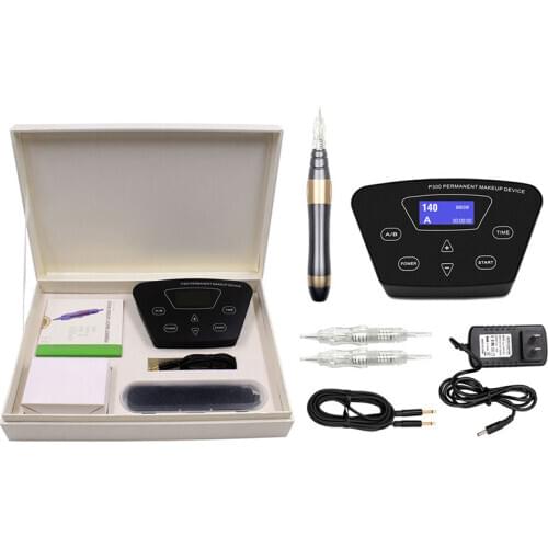 BMX Tattoo Machine set For Eyebrows Lip Eyeliner Permanent Makeup Machine Microblading Pen Tattoos with Needles Gift Box