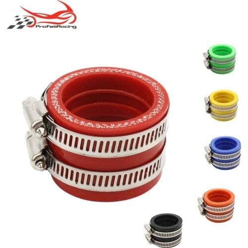 6 Colors 40mm Motorcycle Carburetor Rubber Adapter Inlet Intake Pipe For MIKUNI KEIHIN OKO KOSO PWK Carburetor accessory