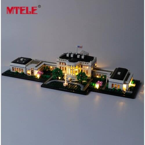 MTELE LED Light Kit for 21054 Architecture Series The White House Toys