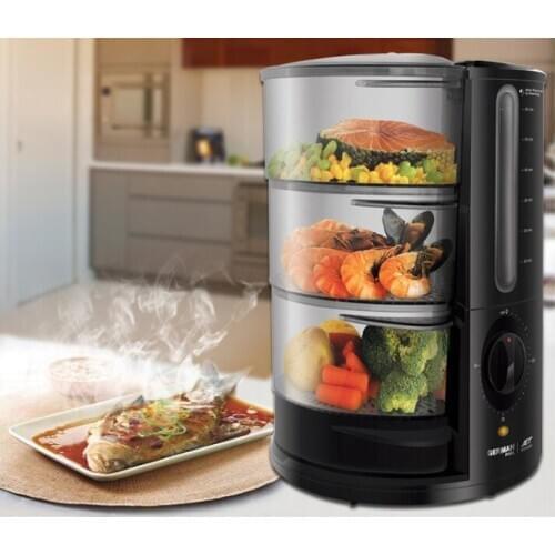 Germany JET-901 Electric Steamer household multi-functional large capacity multi-layer Fast steamed fish steamer 9L