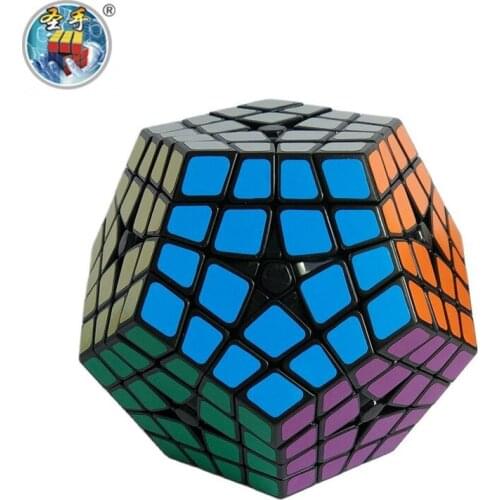 New Shengshou 4x4 Master Kilominx Cube Black Magic Twist Cubo Magico Professional Educational Toys Drop Shipping