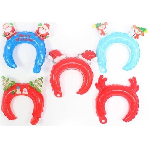 Christmas animal Headband balloons decora snowman Headwear child Shower Favors birthday party globos decorations kids
