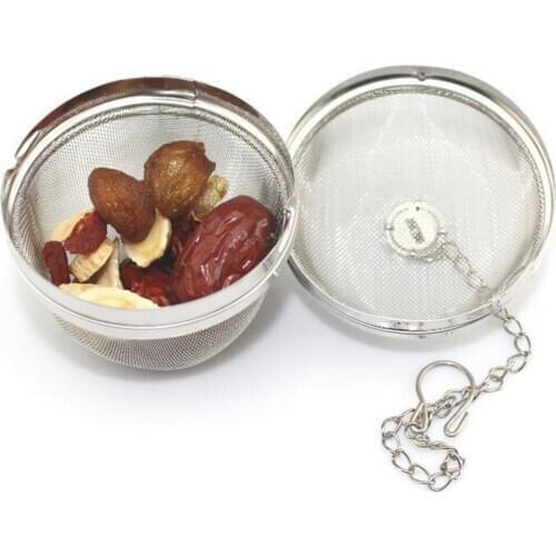 Stainless Steel Mesh Tea Ball Tea Infuser Seasoning Strainers Loose Tea Herb
