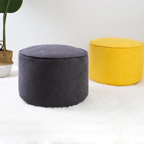 Nordic Vintage Household Footstool Ultralight Ottoman Circular Bench Kid Children Chair Living Room Small Tea Table Sofa Custom