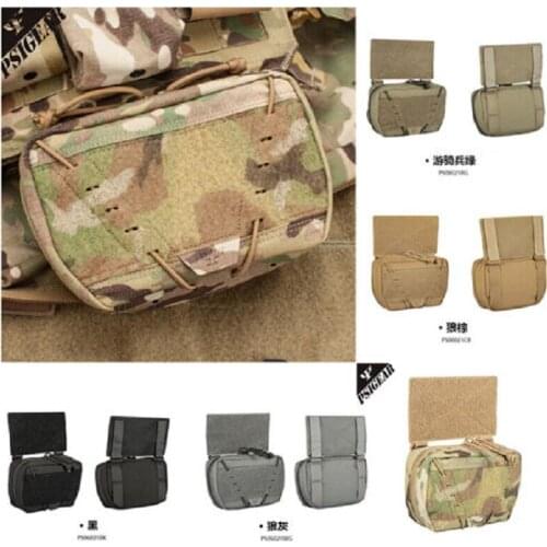 PSIGEAR Assault Abdominal Drop Pouch Carrying Kit Bag for Tactical Chest Rig