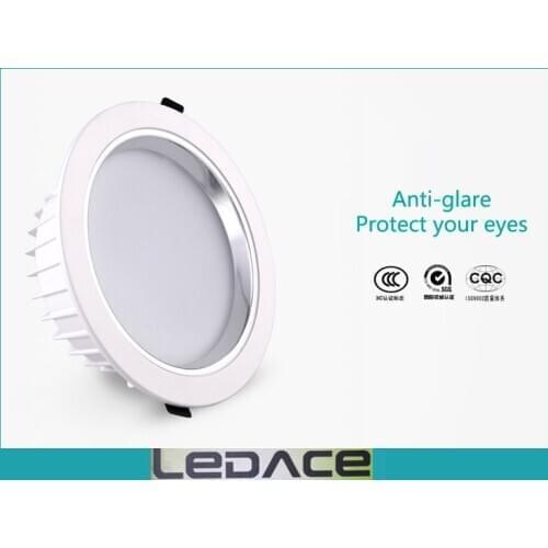 LED Downlight Dimmable 5W 7W 9W 12W 15W LED spot light 5730 AC 110V 220V Anti-glare Recessed LED Ceiling Lamp ip44 for bathroom