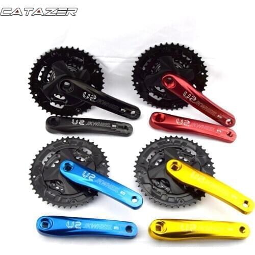 Bike Crankset 27s Mountain Bike Crank 9s 170mm Aluminum Chain Wheel 22/32/42T