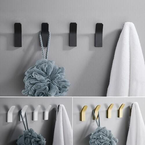 1 Pcs Self-adhesive Clothes Bag Hanger Hook Kitchen Storage Towel Hook For Bathroom Modern Wall Hanger Hook Bath Accessories