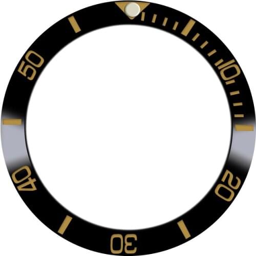 Watch repair tool parts 38mm high quality ceramic bezel rotation for 40mm spare parts automatic watch Q10