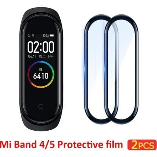 3D Film for Xiaomi Mi Band 4 5 Screen Protector Soft Protective glass for huami Amazfit band 5 Film for Xiomi Mi Band 4 5 case