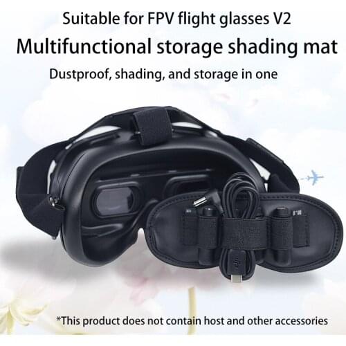 DJI FPV Goggles V2 Dust Protective Pad Integrated Antenna Charging Cable Data Cable Storage Pad Drone Accessories