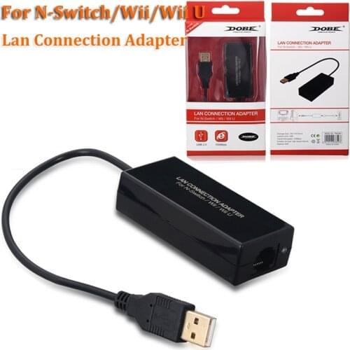 1-5PCS USB 2.0 LAN Internet Network Connection Adapter Ethernet Cable for Nintendo Switch for WiiU for N-Switch accessories