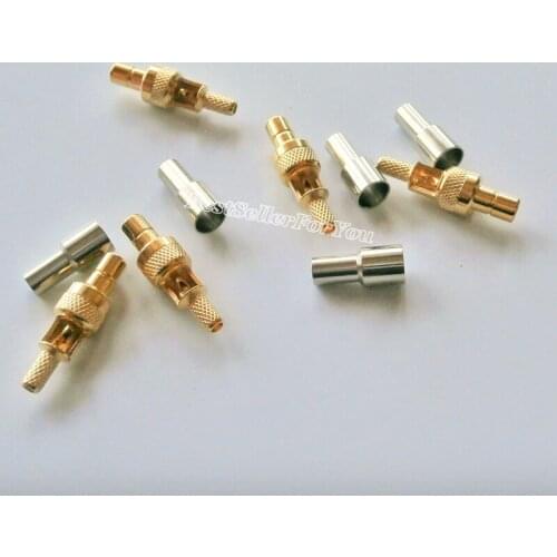 1Pcs SMB Male Plug Crimp RF Straight Straight Connector For RG316 RG174 LMR100 Cable Straight Type 50ohm