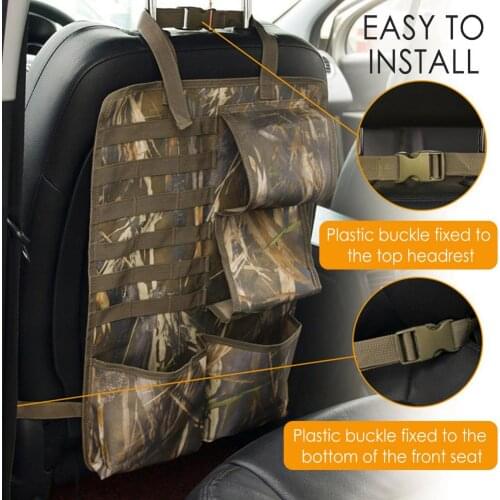 1pcs Universal Car Back Seat Organizer Storage Bag Hunting Tactical Car Camouflage Hanging Bag