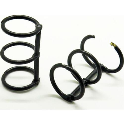 10pcs Black Metal Loose Leaf Notebook Binder 3 Rings Binding Clip