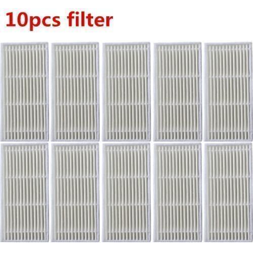 10pcs/lot Robot Vacuum Cleaner HEPA Filter for Midea VCR12 Robot Vacuum Cleaner Brush Parts Accessories