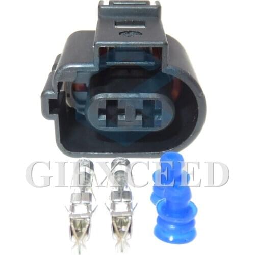 2 Sets 2 Pin 3.5 Series Auto MQB Platform Brake Sub Pump Waterproof Wiring Socket 1717693 6X0973722G 1717692-5 For VW Audi