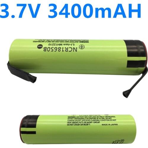 2021 100% Original NCR 18650B Li-ion Rechargeable Battery 3.7V 3400 MAh Flashlight/orAll Kinds of Electronic Products