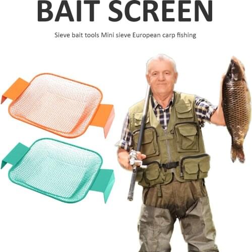 3/4mm Sieve Fishing Bait Sieve Mesh Filtration Fishing Lures Mini Sieve Tools Sand Stone Filter Suelo Plants Fishing Tools