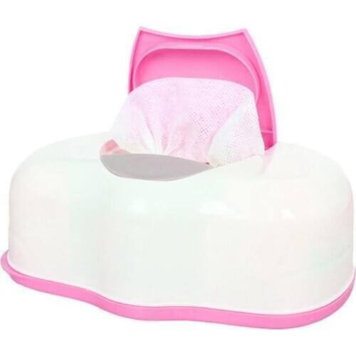 Home Car Press Automatic Baby Wipes Wet Tissue Box Case Holder Organizer Kitchen Storage Supplies Double color wet wipes box