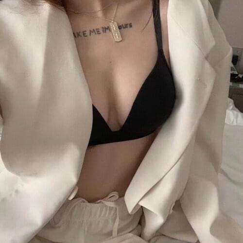 Seamless Bras for Women Push Up Bra No Wire Brassiere A B Cup Underwear Sexy Bra Three Quarters 3/4 Cup Lingerie Thin Soft Sexy